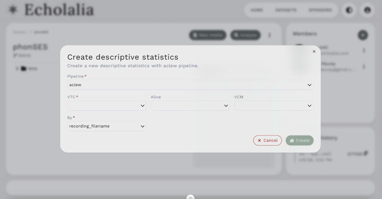 Figure 11: Running descriptive statistics